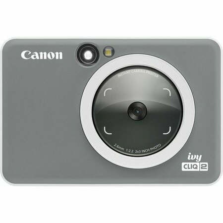 CANON Camera Printer, JPEG, 5MP, 2inx3in/2inx2inPrint Size, Charcoal CNMIVYCLIQ2CHAR